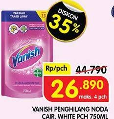 Promo Harga Vanish Penghilang Noda Cair Pink, Putih 750 ml - Superindo