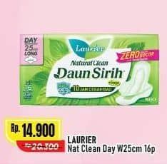 Promo Harga Laurier Natural Clean Wing 25cm 16 pcs - Alfamart