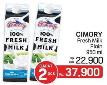 Promo Harga Cimory Fresh Milk Full Cream 950 ml - LotteMart
