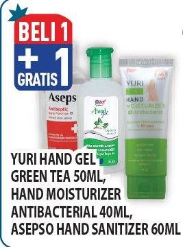 Promo Harga Yuri Hand Gel/Hand Moisturizer/Asepso Hand Sanitizer  - Hypermart