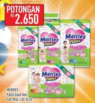 Promo Harga Merries Pants Good Skin S40, M34, L30, XL26  - Hypermart