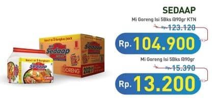 Promo Harga Sedaap Mie Goreng Original per 40 pcs 90 gr - Hypermart