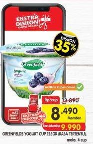 Promo Harga GREENFIELDS Yogurt 125 gr - Superindo
