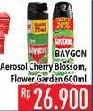 Promo Harga BAYGON Insektisida Spray Cherry Blossom, Flower Garden 600 ml - Hypermart