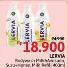 Promo Harga Lervia Sabun Cair Susu  Plus Honey, Original, Plus Avocado 400 ml - Alfamidi