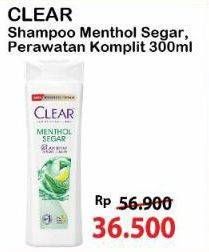 Promo Harga Clear Shampoo Ice Cool Menthol 300 ml - Alfamart