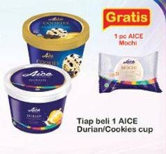 Promo Harga AICE Ice Cream Durian, Choco Cookies  - Indomaret