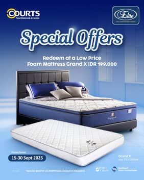 Promo Harga Royal Foam Grand X Foam Mattress  - COURTS