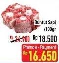 Promo Harga Oxtail Sapi per 100 gr - Hypermart