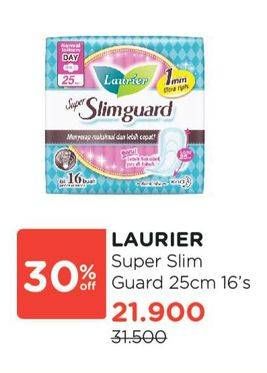 Promo Harga Laurier Super Slimguard  - Watsons