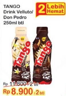 Promo Harga TANGO Drink Velluto Chocolate, Don Pedro per 2 botol 250 ml - Indomaret