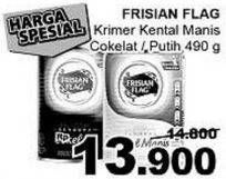 Promo Harga FRISIAN FLAG Susu Kental Manis Putih, Cokelat 490 gr - Giant