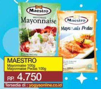 Promo Harga Maestro Mayonnaise Original, Pedas 100 gr - Yogya