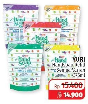 Promo Harga YURI Hand Soap All Variants 375 ml - Lotte Grosir