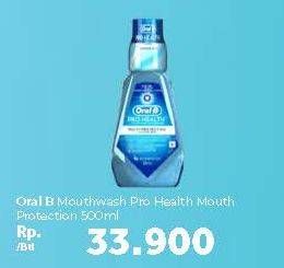 Promo Harga ORAL B Mouthwash Pro Health 500 ml - Carrefour