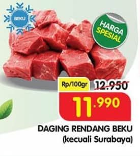 Promo Harga Daging Rendang Sapi per 100 gr - Superindo