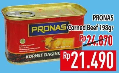 Promo Harga Pronas Corned Beef 198 gr - Hypermart
