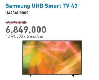 Promo Harga SAMSUNG UA43AU8000K UHD 4K TV  - Electronic City