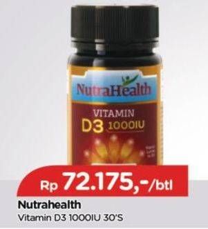Promo Harga Nutrahealth Vitamin D3 1000IU 30 pcs - TIP TOP