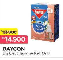 Promo Harga Baygon Liquid Electric Silky Jasmine 33 ml - Alfamart