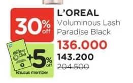 Promo Harga Loreal Voluminous Lash Paradise  - Watsons