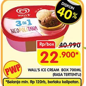 Promo Harga Walls Ice Cream 700 ml - Superindo