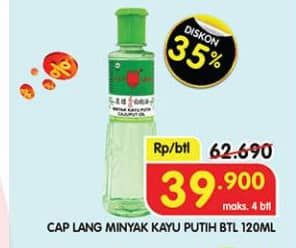 Promo Harga Cap Lang Minyak Kayu Putih 120 ml - Superindo