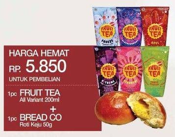 Promo Harga Fruit Tea + Bread Co  - Yogya