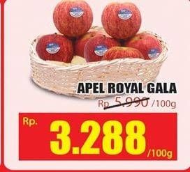 Promo Harga Apel Royal Gala per 100 gr - Hari Hari