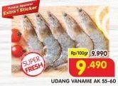 Promo Harga Udang Vanamae AK 55-60 per 100 gr - Superindo