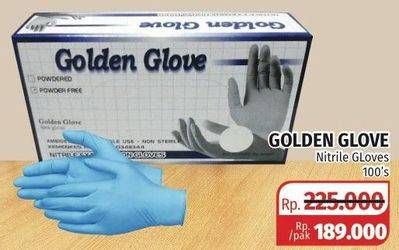 Promo Harga GOLDEN GLOVE Nitrile Glove 100 pcs - Lotte Grosir