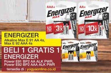 Promo Harga ENERGIZER Battery Alkaline Max AA E91, AAA E92 4 pcs - Yogya