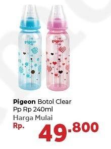 Promo Harga PIGEON Botol Susu PP Clear 240 ml - Carrefour