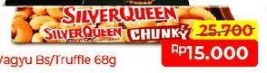 Promo Harga Silver Queen Chunky Bar Almonds, Cashew 95 gr - Alfamart