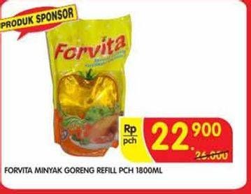 Promo Harga FORVITA Minyak Goreng 1800 ml - Superindo