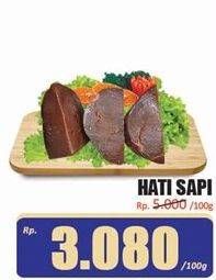 Promo Harga Beef Liver (Hati Sapi) All Variants per 100 gr - Hari Hari