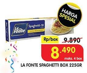 Promo Harga La Fonte Spaghetti 225 gr - Superindo
