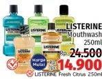 Promo Harga LISTERINE Mouthwash Antiseptic 250 ml - LotteMart