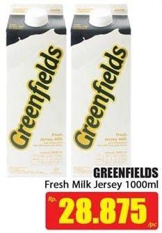Promo Harga GREENFIELDS Jersey Fresh Milk 1000 ml - Hari Hari