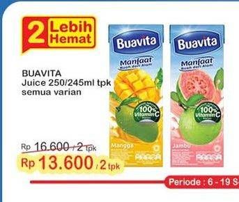 Promo Harga Buavita Fresh Juice All Variants 245 ml - Indomaret