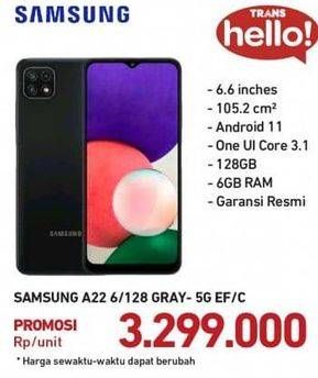 Promo Harga SAMSUNG A22 Ram 6/128 GB  - Carrefour