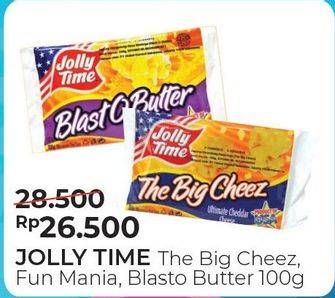 Promo Harga JOLLY TIME Pop Corn Big Cheez, Fun Mania, Blast O Butter 100 gr - Alfamart