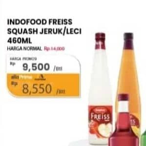 Promo Harga Freiss Syrup Squash Lychee, Orange 500 ml - Carrefour