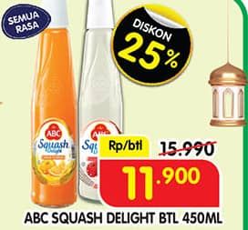 Promo Harga ABC Syrup Squash Delight All Variants 460 ml - Superindo