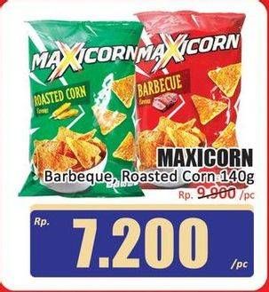 Promo Harga MAXICORN Snack Roasted Corn, Barbecue 150 gr - Hari Hari