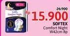 Promo Harga Softex Comfort Night Wing 42cm 8 pcs - Alfamidi