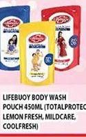 Promo Harga LIFEBUOY Body Wash Cool Fresh, Lemon Fresh, Mild Care, Total 10 450 ml - Hypermart