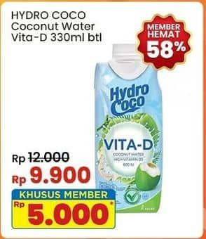 Promo Harga Hydro Coco Vita-D 330 ml - Indomaret