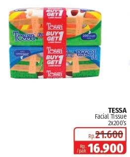 Promo Harga TESSA Facial Tissue per 2 pouch 200 pcs - Lotte Grosir