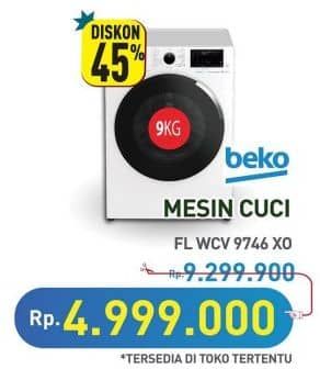 Promo Harga Beko WCV 9746 X0 Mesin Cuci Front Load  - Hypermart